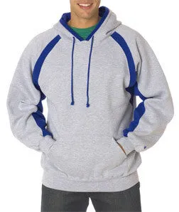1262 Badger Adult Hook Hooded Blended Fleece Oxford/ Royal (60/40)