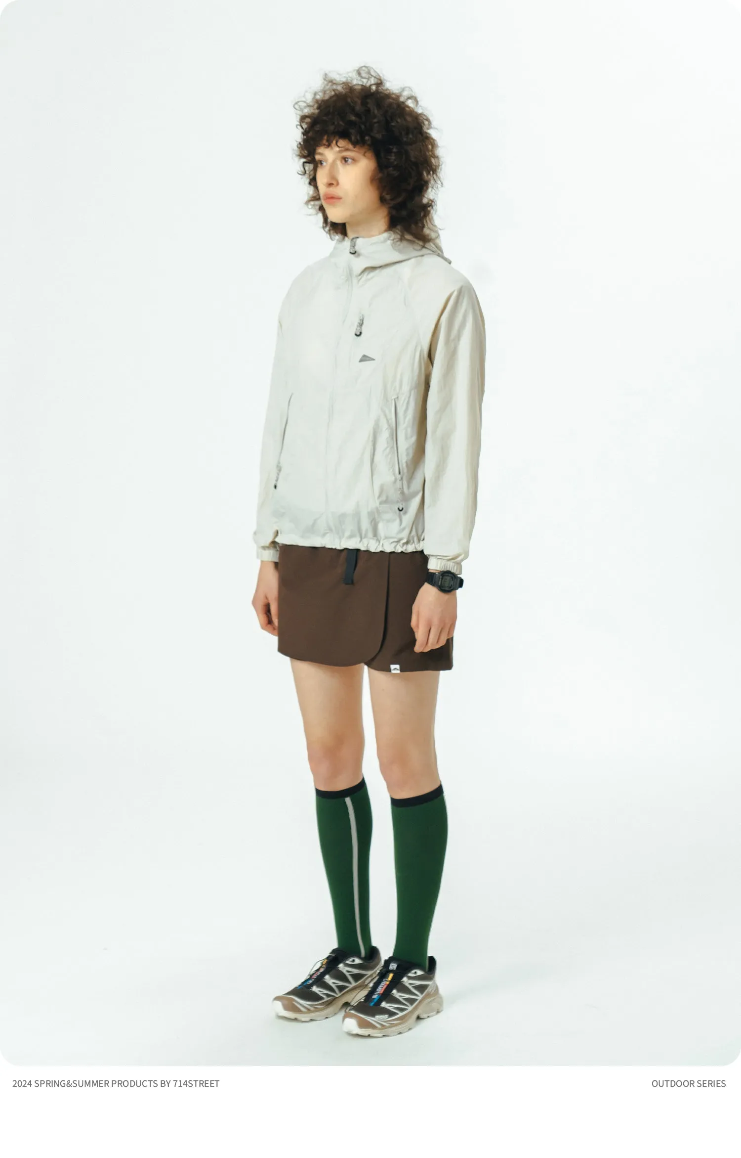 714STREET ナイロンポケッタブルパーカ 714ST065