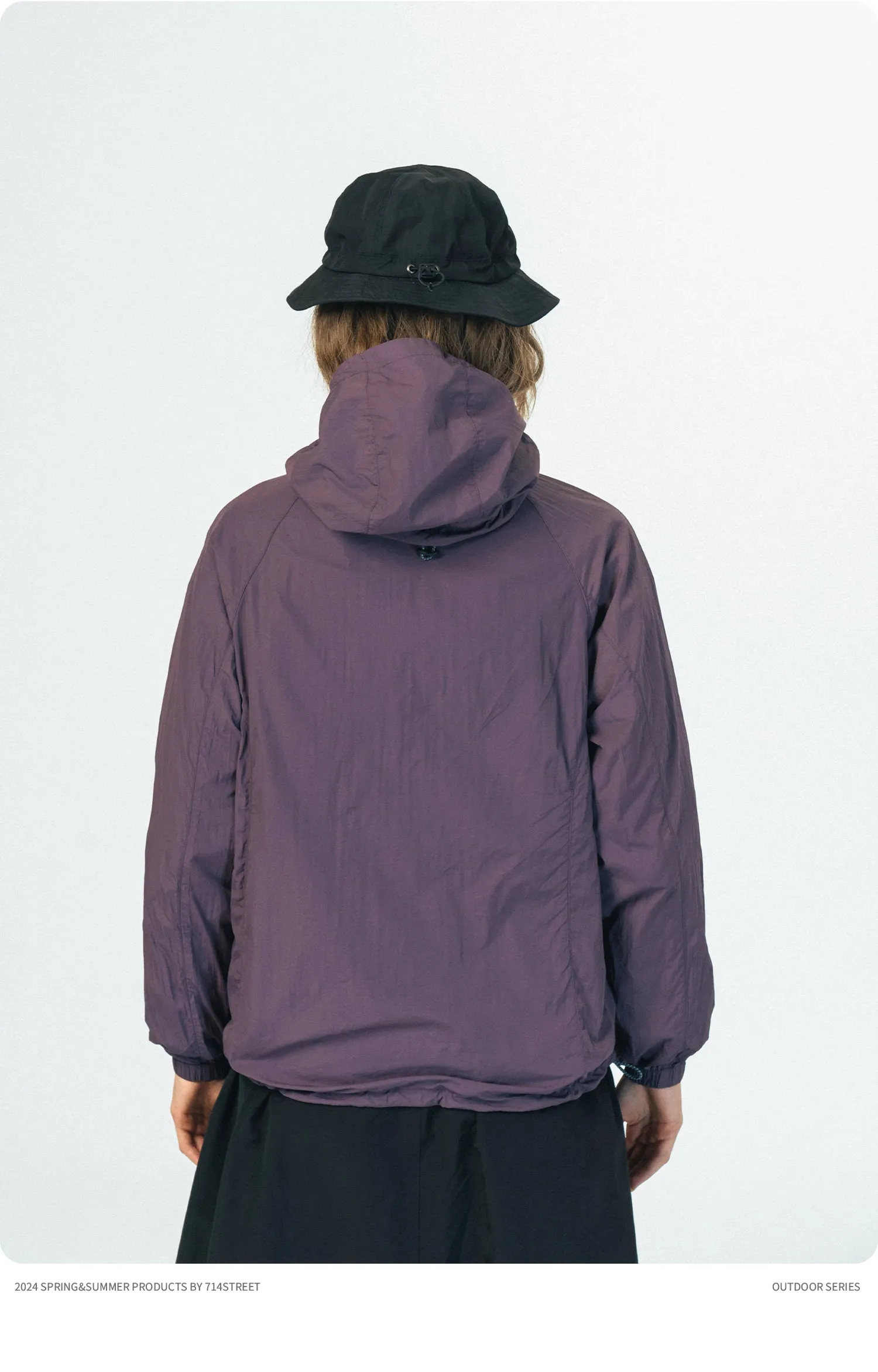 714STREET ナイロンポケッタブルパーカ 714ST065