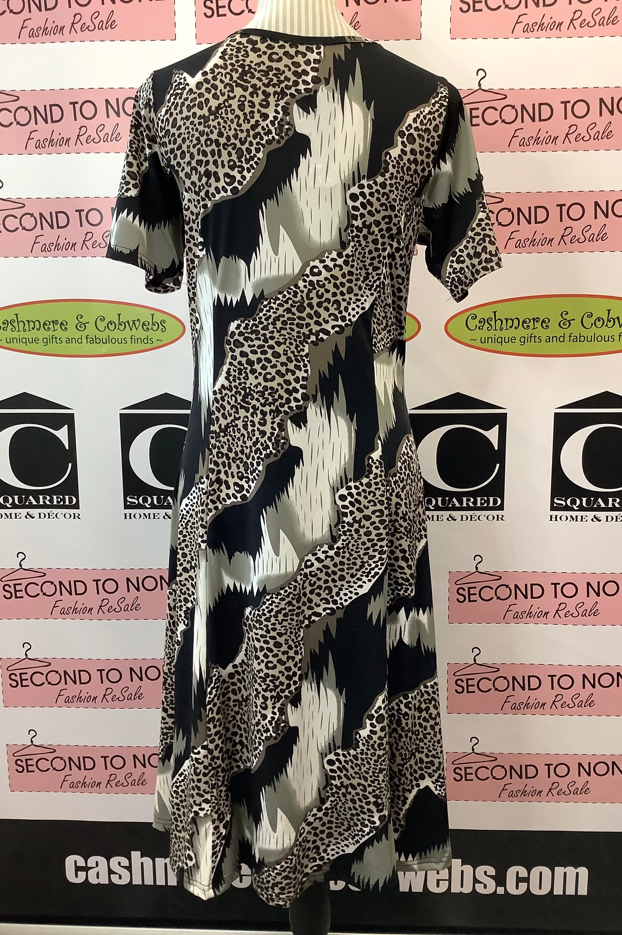 Abstract Animal Print Dress