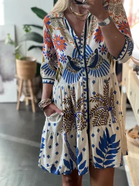 Aegean Mini Shirt Dress