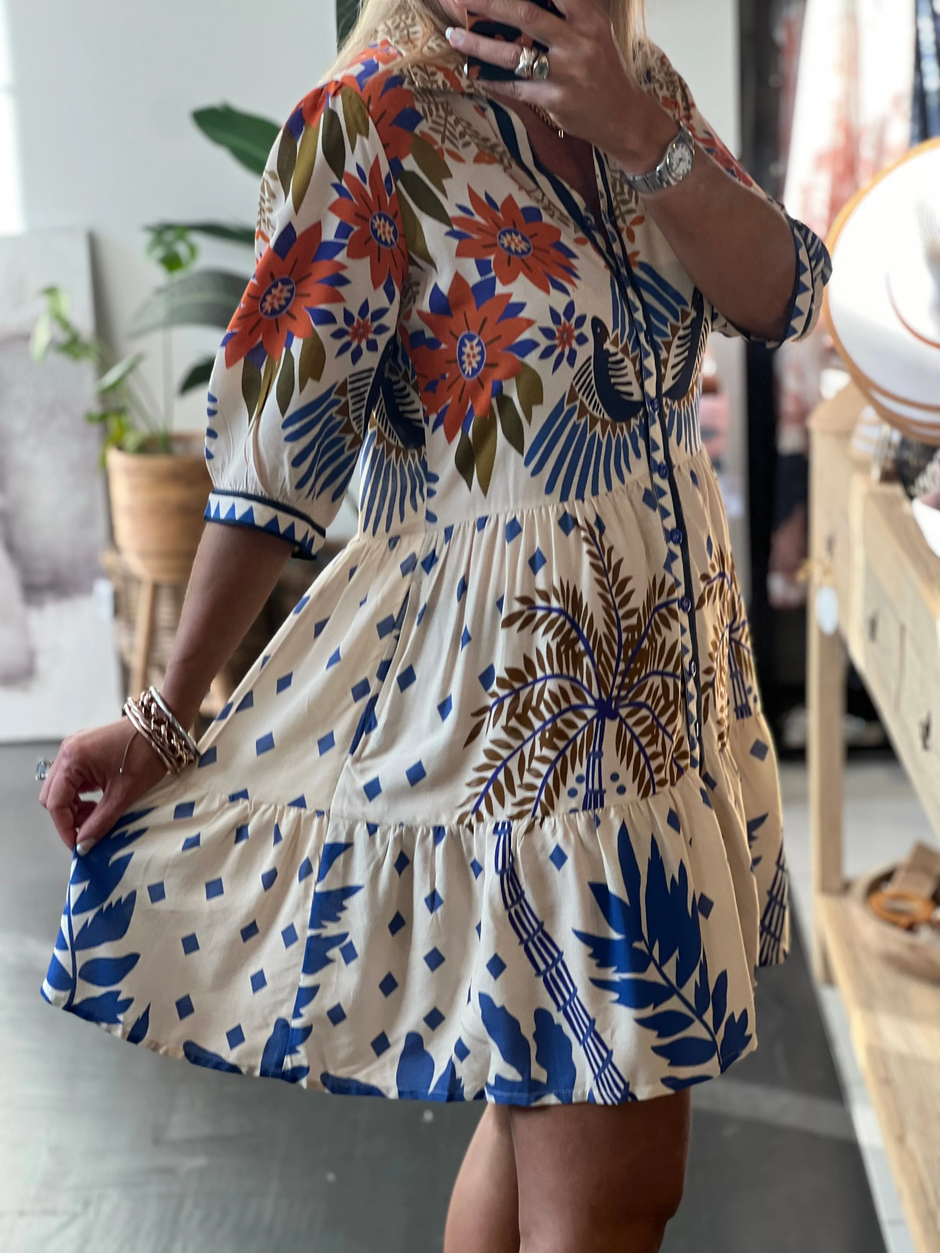 Aegean Mini Shirt Dress