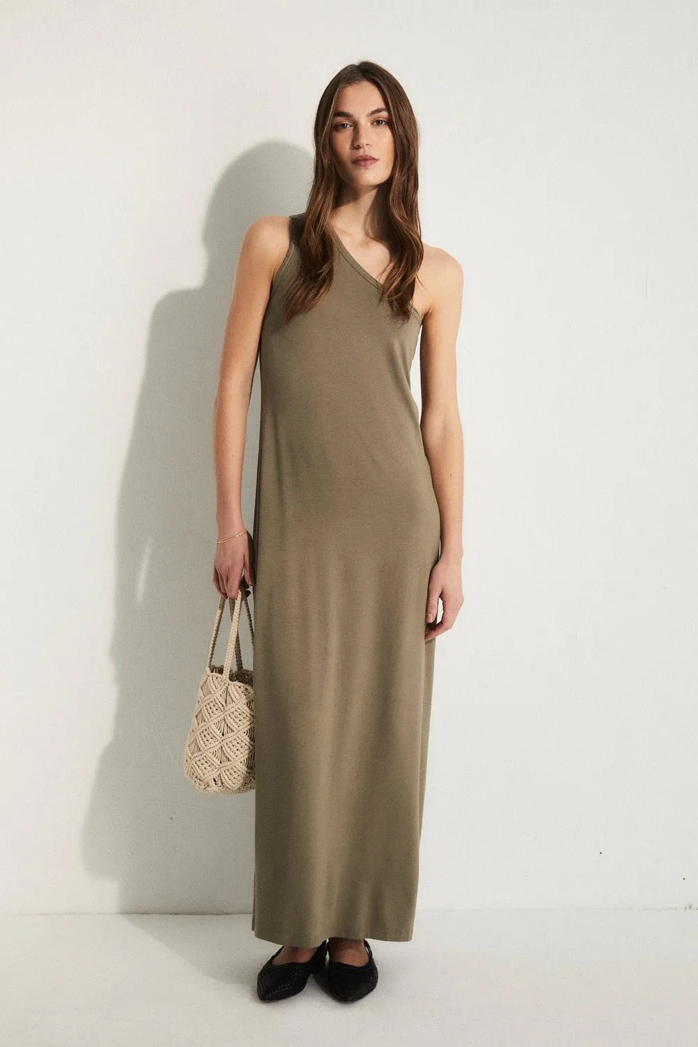 Atenas Dress In Khaki