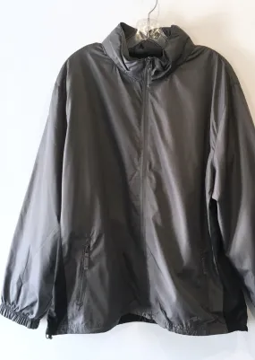 ATHLETIC WORKS Mens grey lightweight shell w/ black side panels, L
