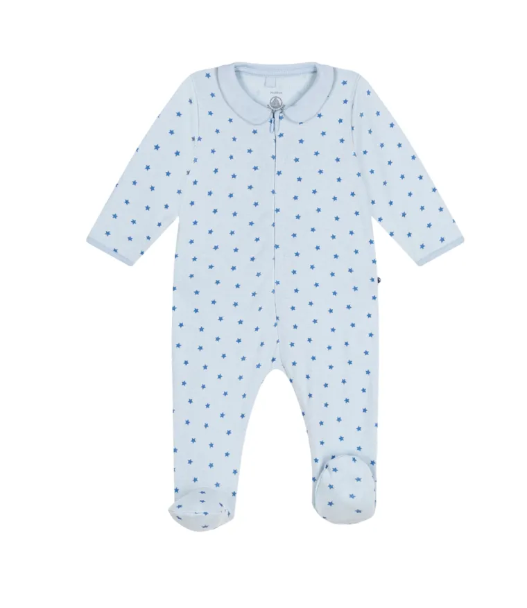 Baby Boy Star Collar Sleepwear Zip up