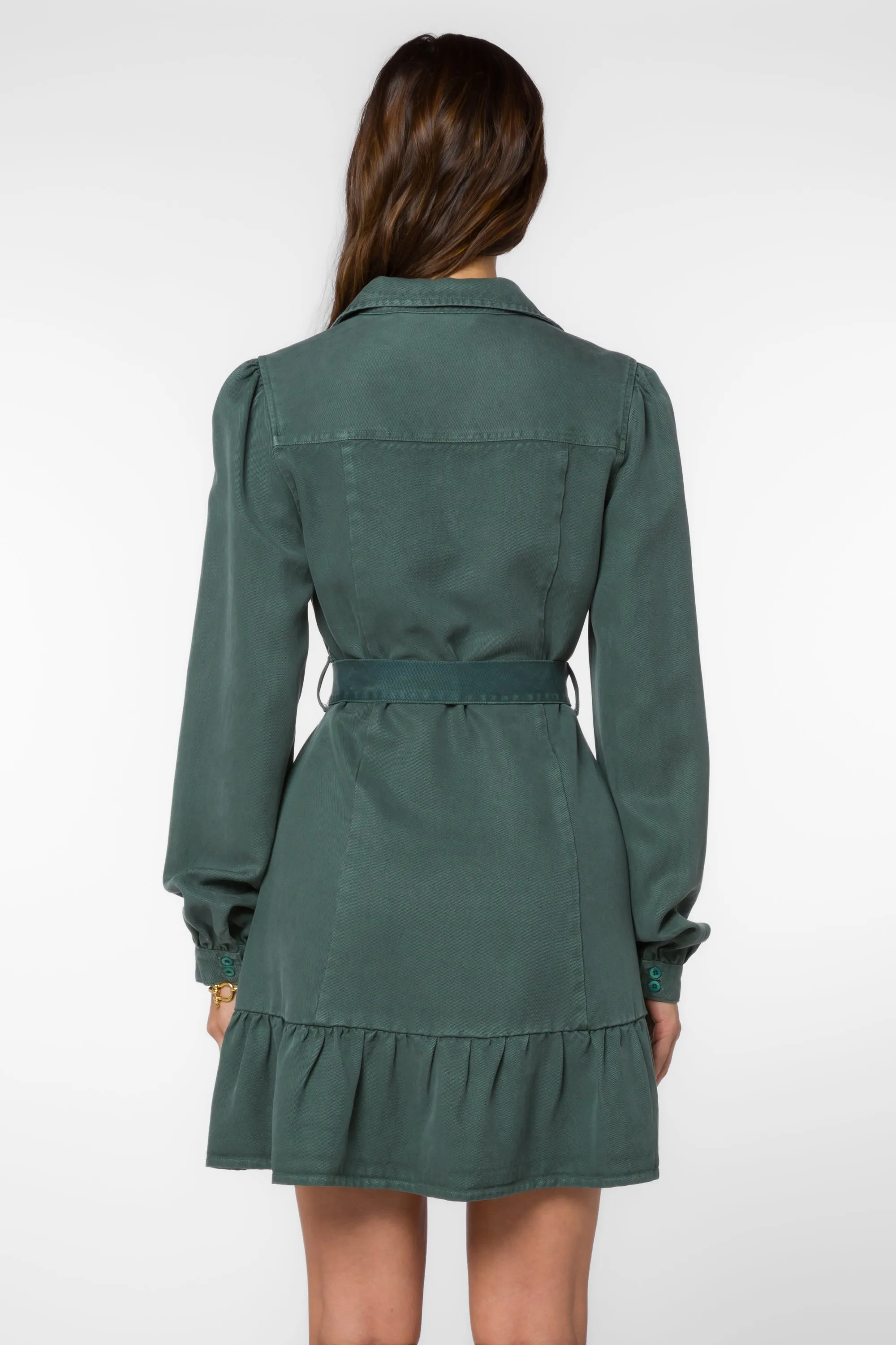 Bethenny Dark Green Dress
