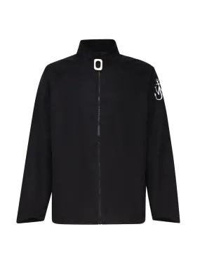 Black Zip Closure Track Jacket
