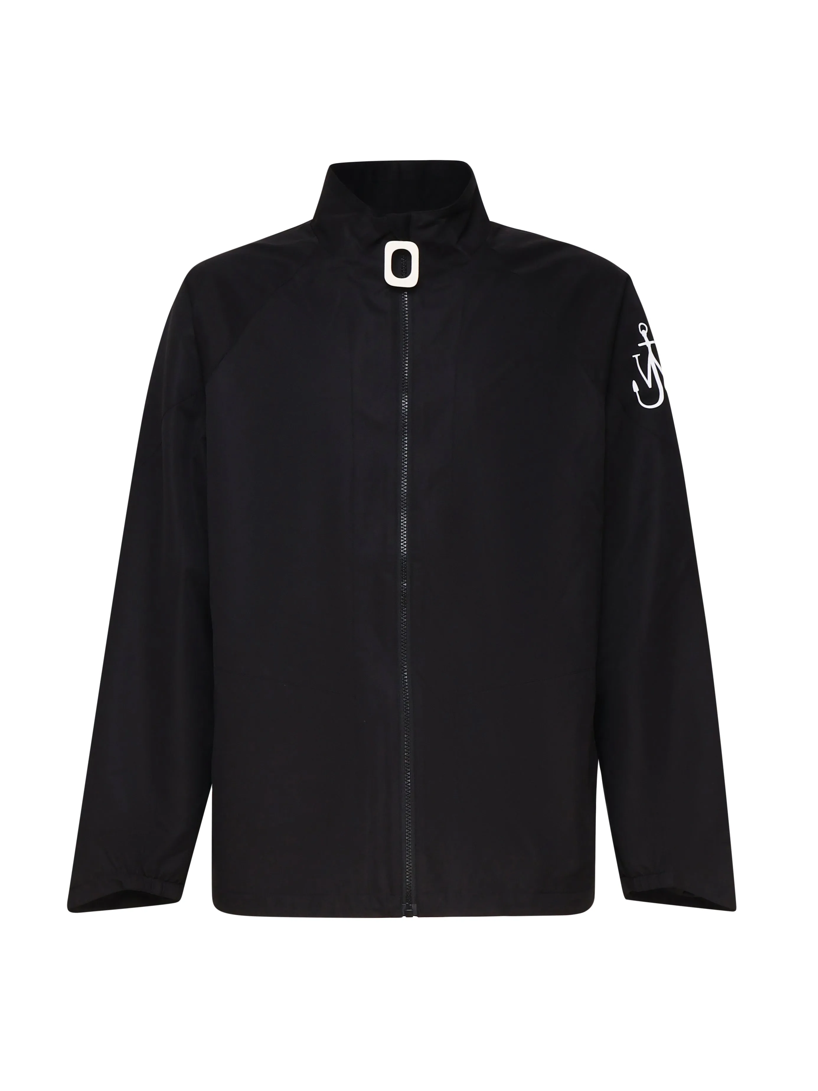 Black Zip Closure Track Jacket