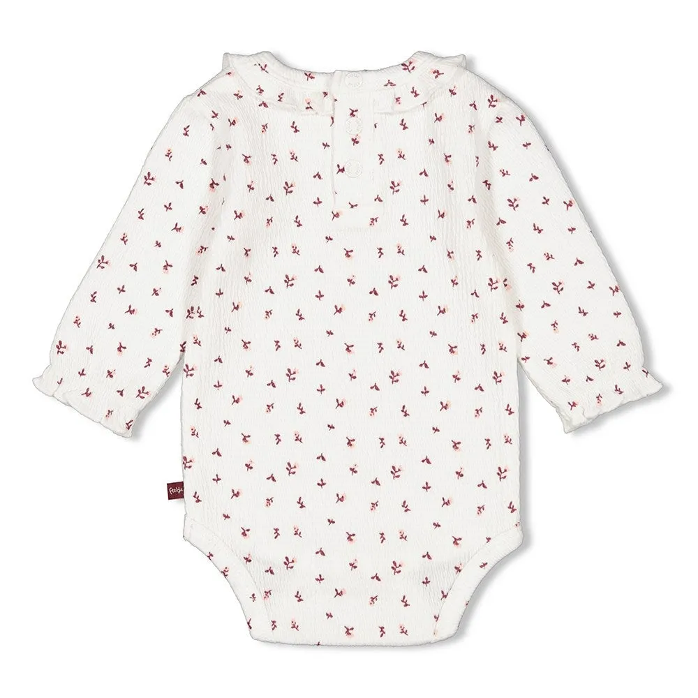 BLOOMING MEADOW - Elegant Fancy Knit Allover Print Body