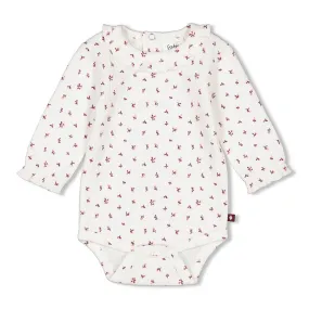 BLOOMING MEADOW - Elegant Fancy Knit Allover Print Body
