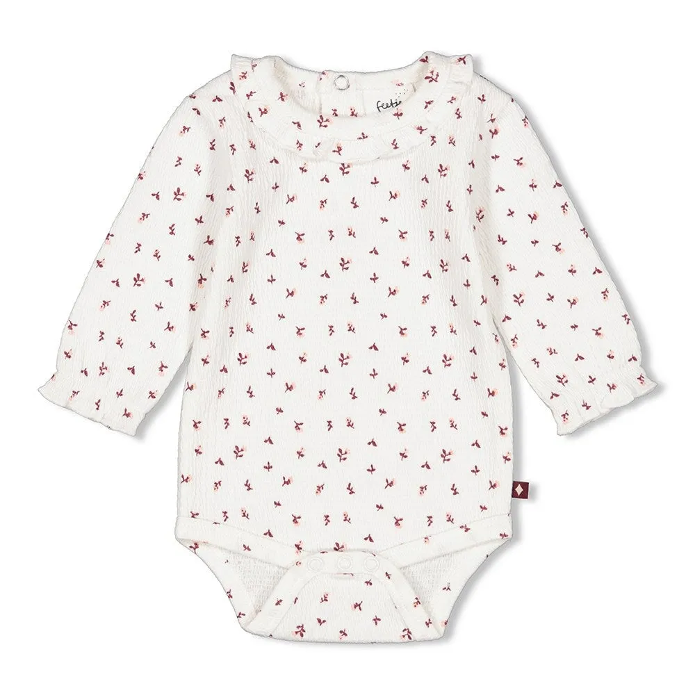 BLOOMING MEADOW - Elegant Fancy Knit Allover Print Body