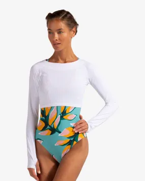 BloqUV: Women's UPF 50 Crop Top (4001) - White