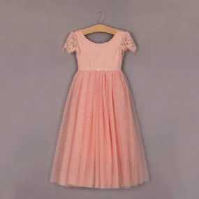 Bohemian Flutter Dress - Salmon