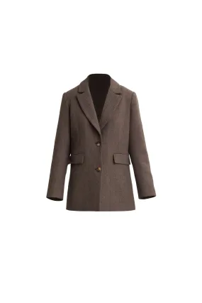 Brooklyn Blazer - Taupe Herringbone