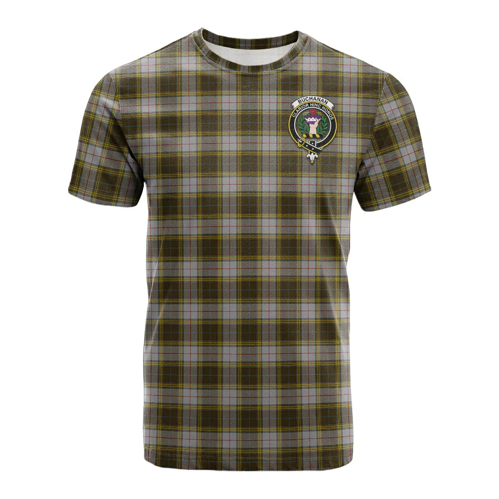 Buchanan Dress Tartan T-Shirt with Family Crest