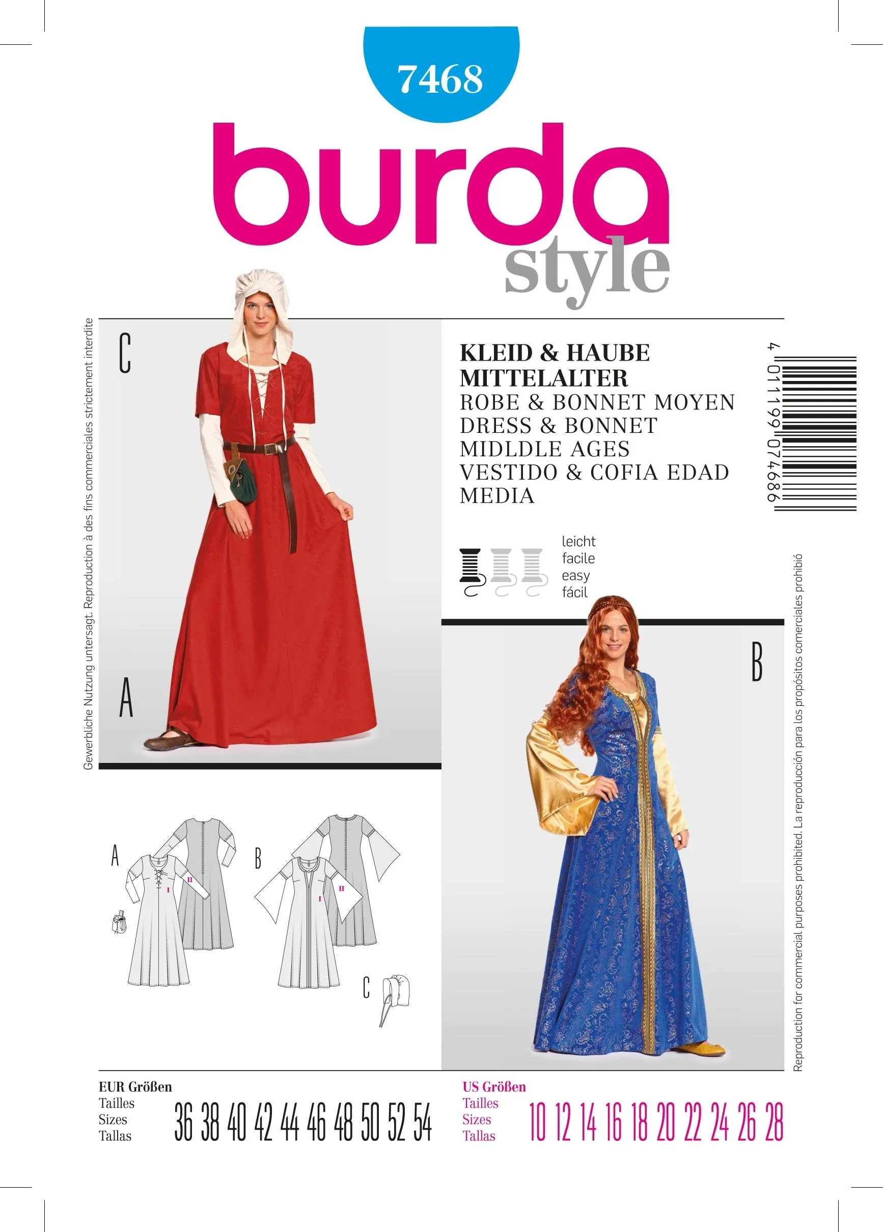 Burda Pattern 7468 (10-28)