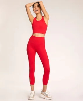 Cozy High-Rise 3/4 Leggings RioHug™ Ruby