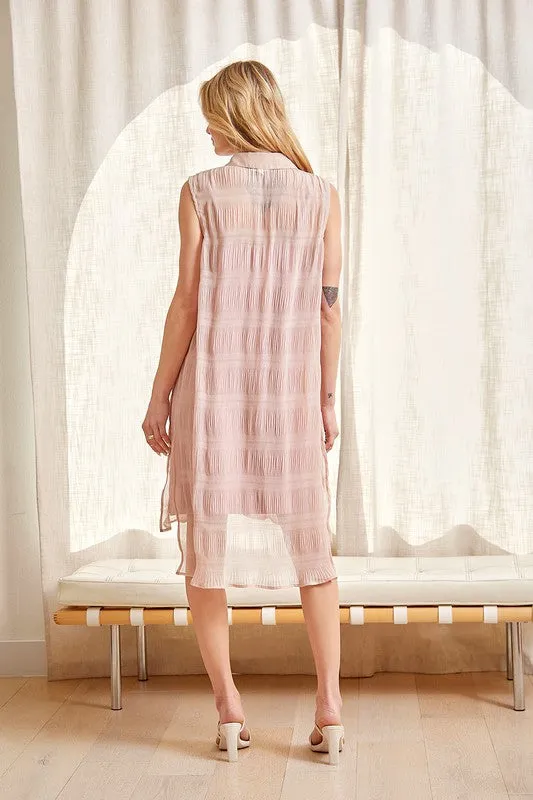 Crinkle Sleeveless Dress