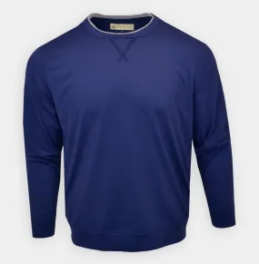 Donald Ross Mens Classic Fit Super Golf Performance Fleece Pullover  - NAVY