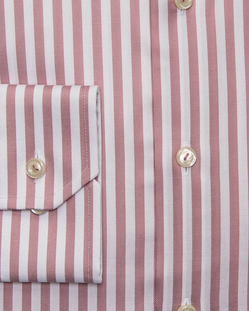 Dusty Rose Striped Dress Shirt