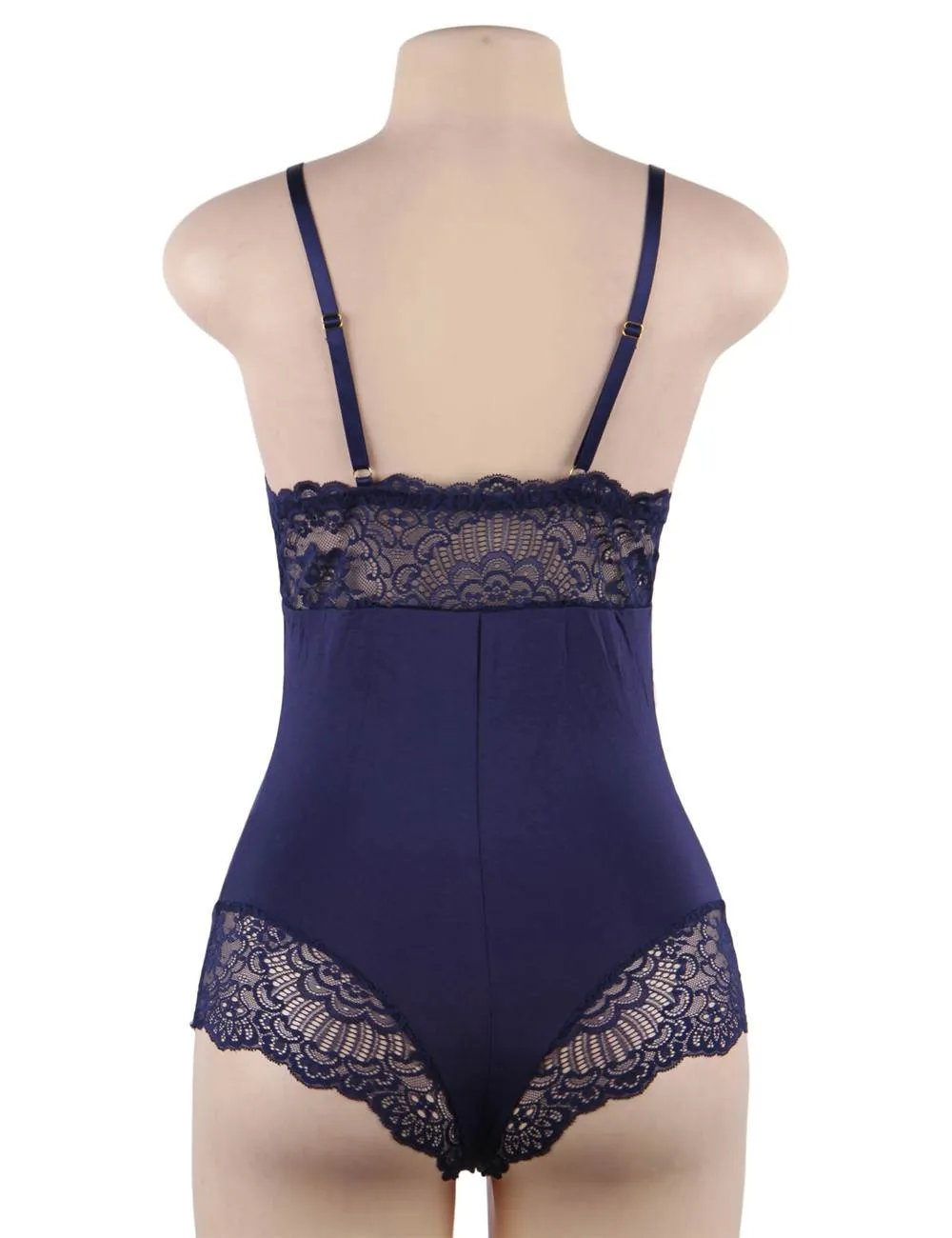 Enchanted Lace Embrace Navy Bodysuit
