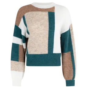 Fieke Pullover Multi Deep Teal