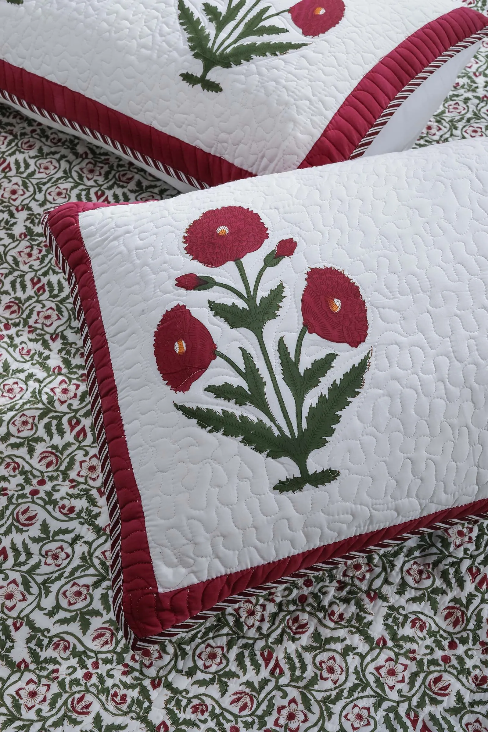 French Marigold Quilted Cotton Bedcover