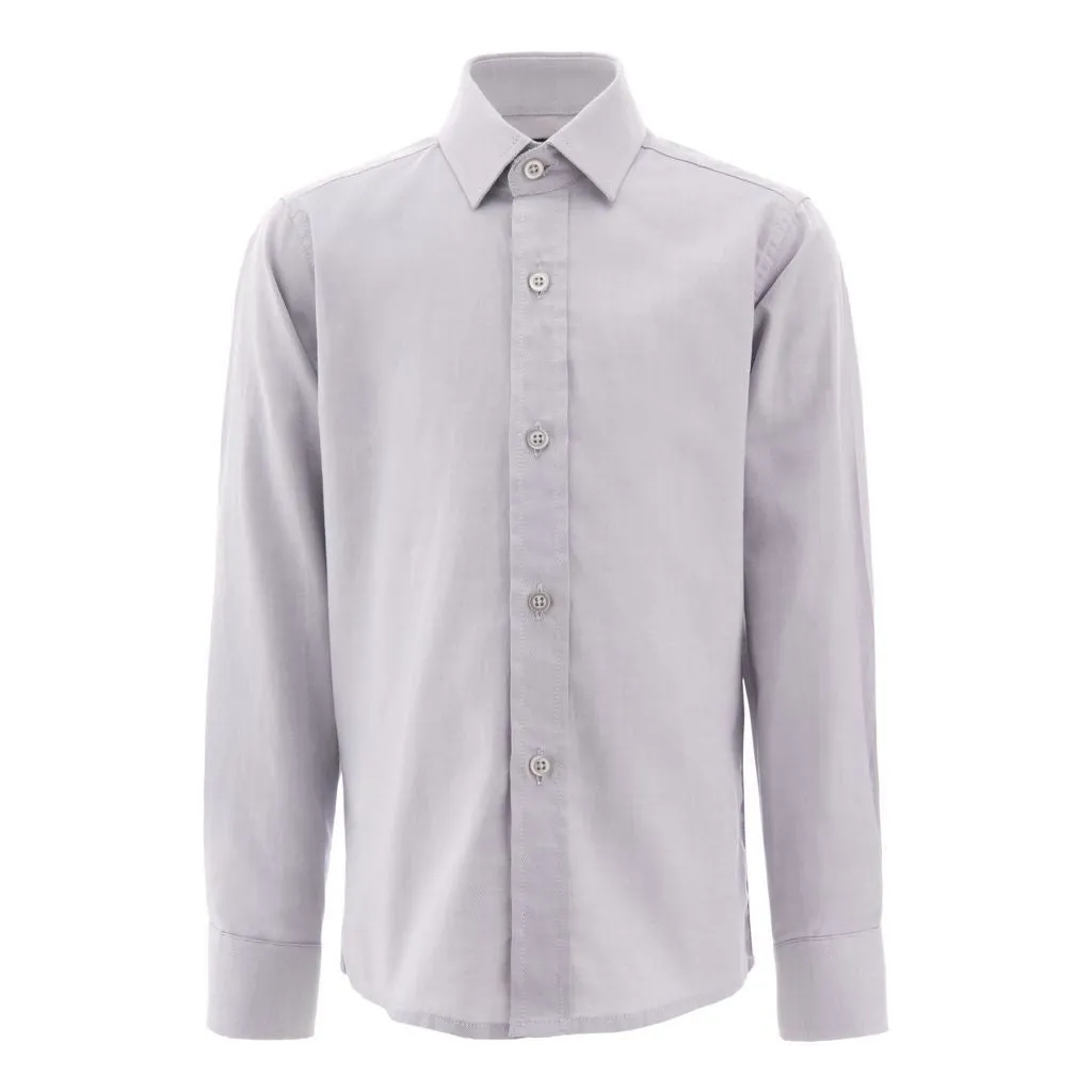 Gray Oxford Dress Shirt