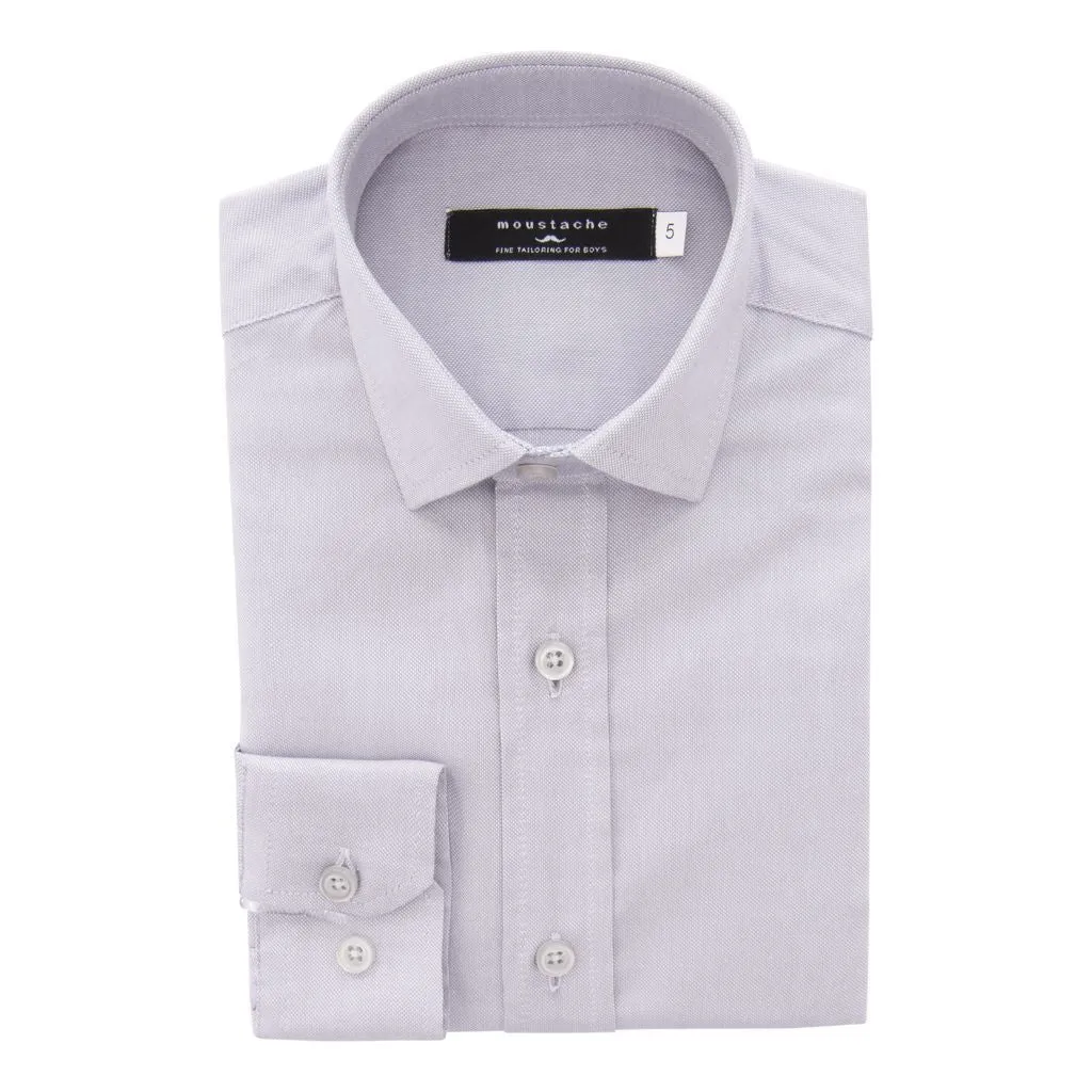 Gray Oxford Dress Shirt