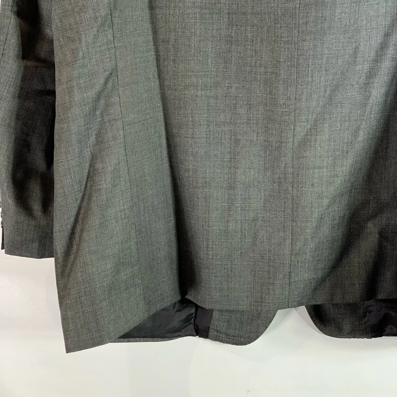 H By HALSTON Men's Gray Three-Button Notch Lapel Blazer SZ 48