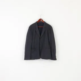 Hugo Boss Men 52 42 Blazer Navy Wool Arid Single Breasted Sport Jacket