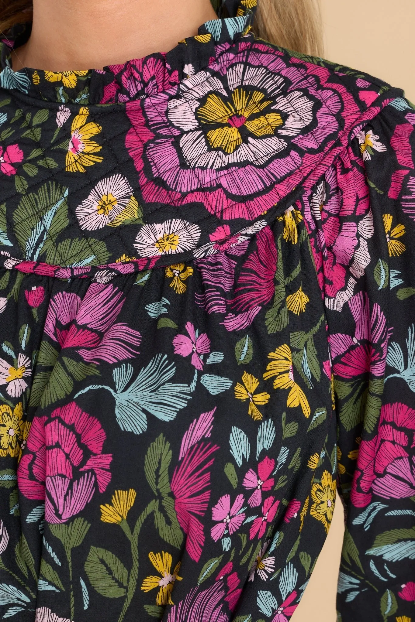It's What I Do Black Floral Dress