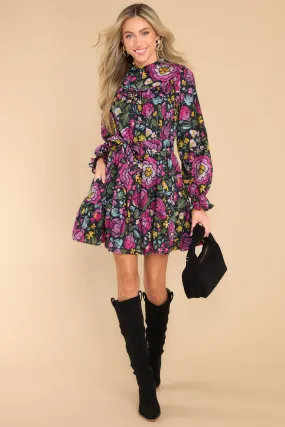 It's What I Do Black Floral Dress