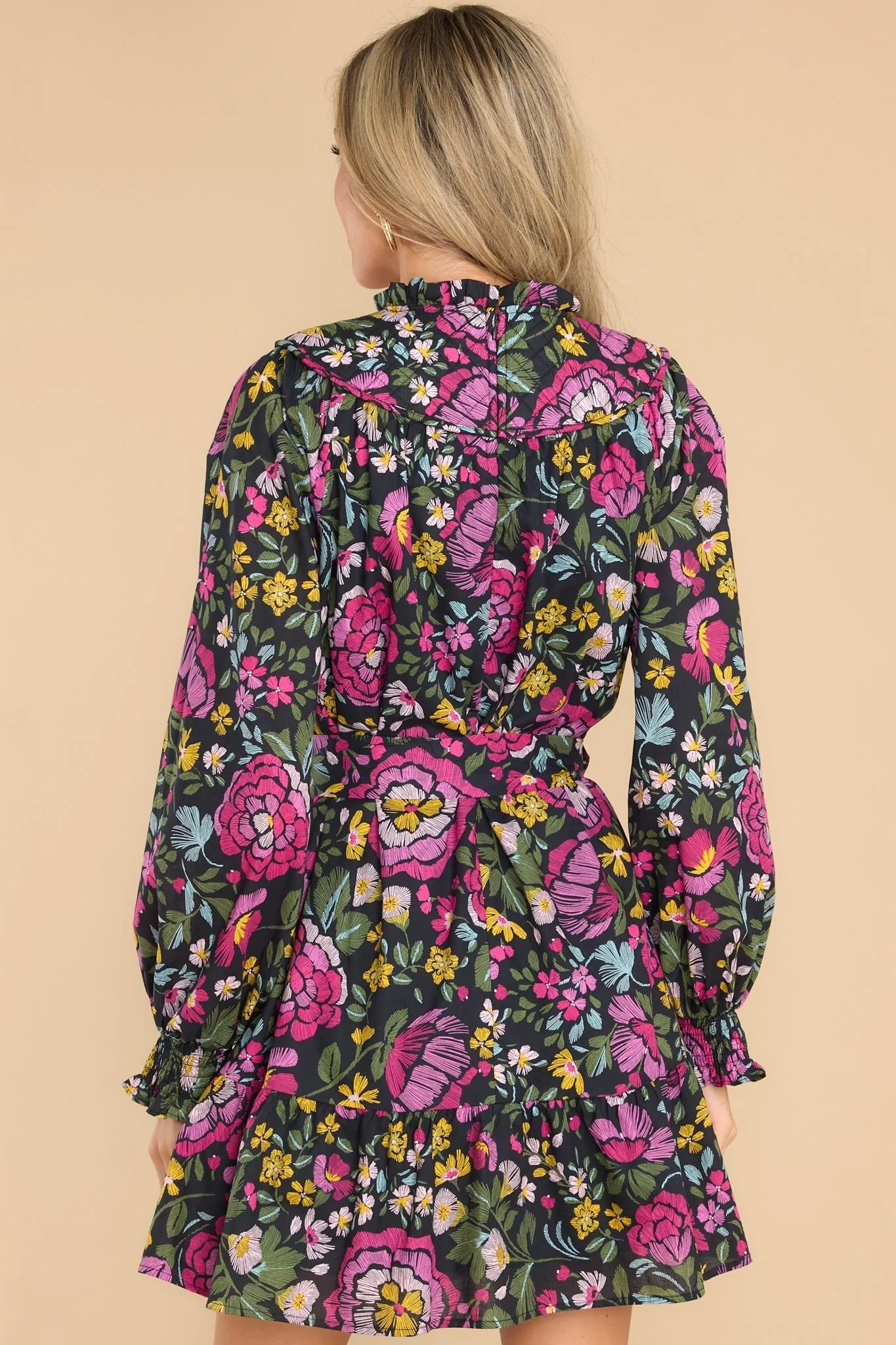 It's What I Do Black Floral Dress