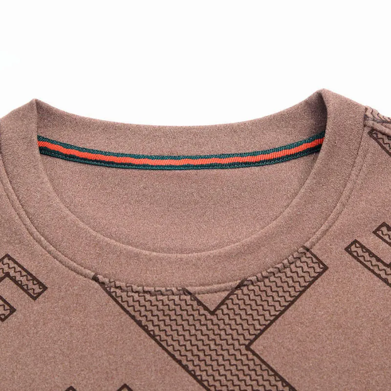 Korean casual streetwear and printed double side fleece for Men