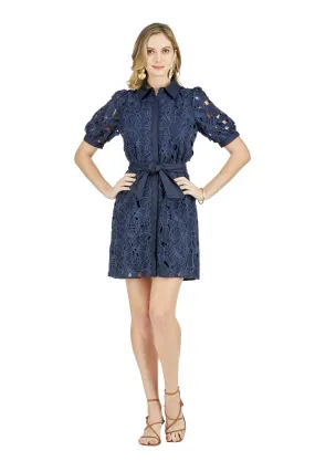 LACE SHIRT DRESS
