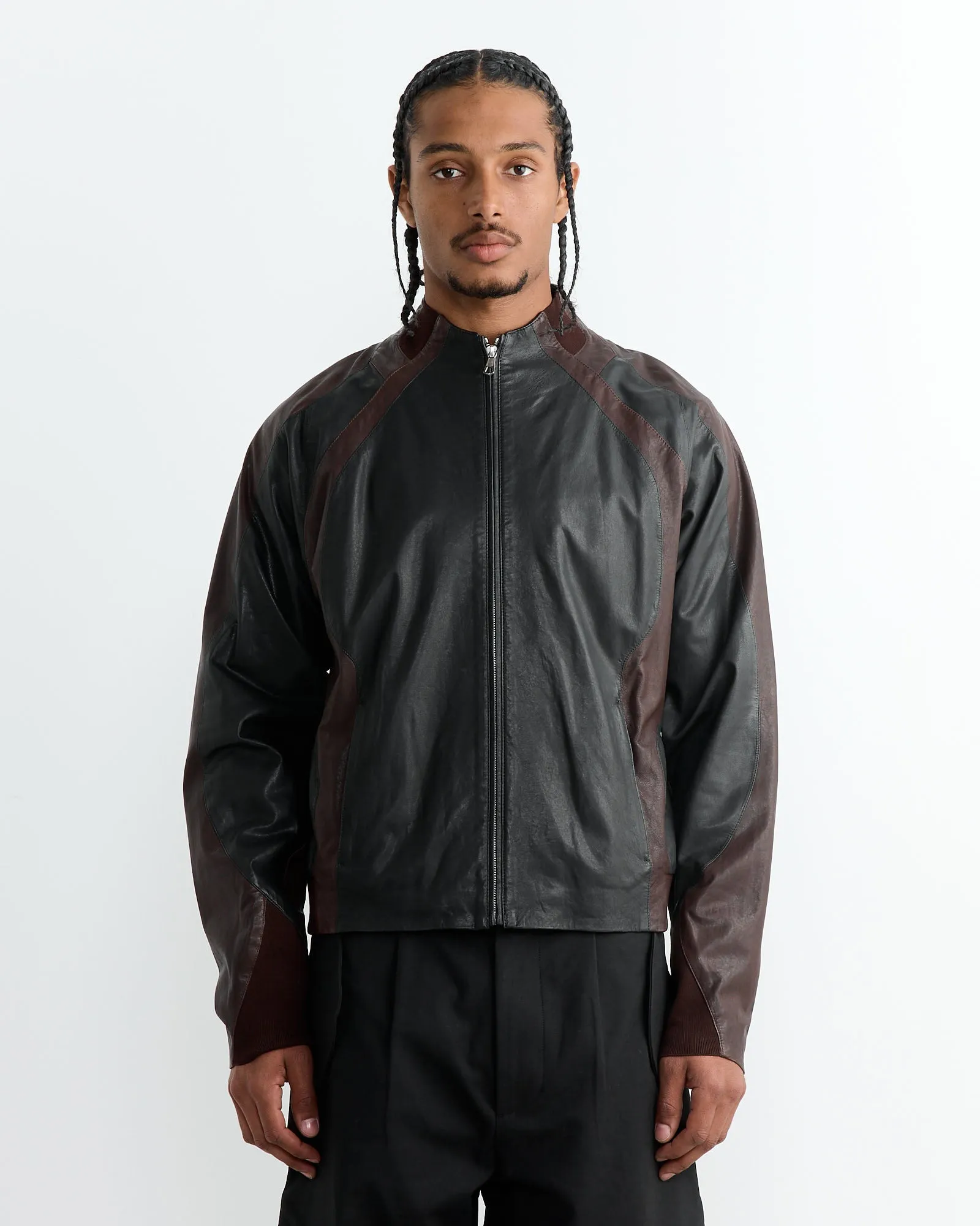 Leather Minno Jacket in Black