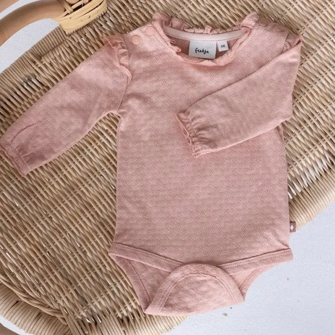 LITTLE ROSEBUD 	Organic Cotton Fancy Knit Fashion Body