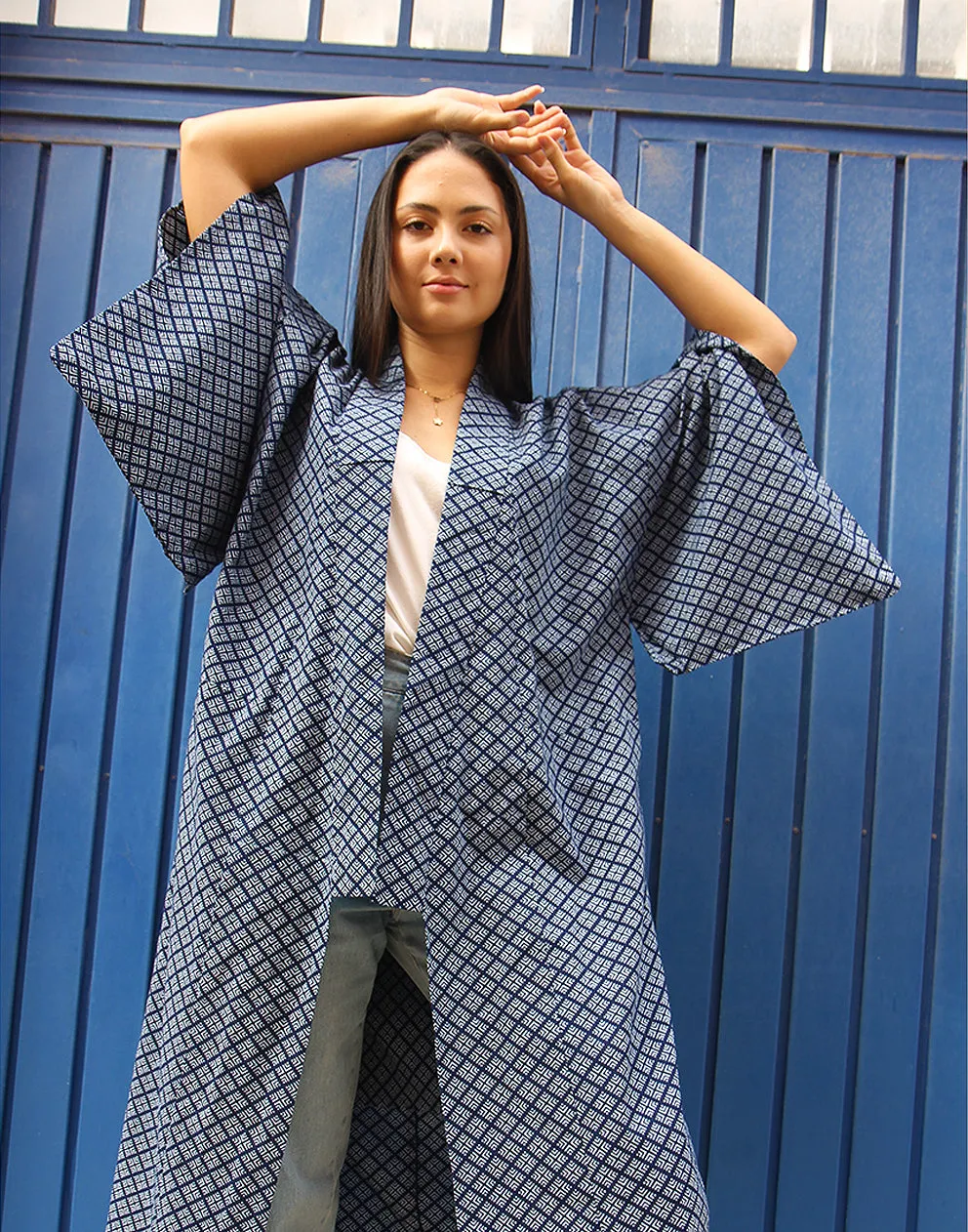 Long Kimono in Blue