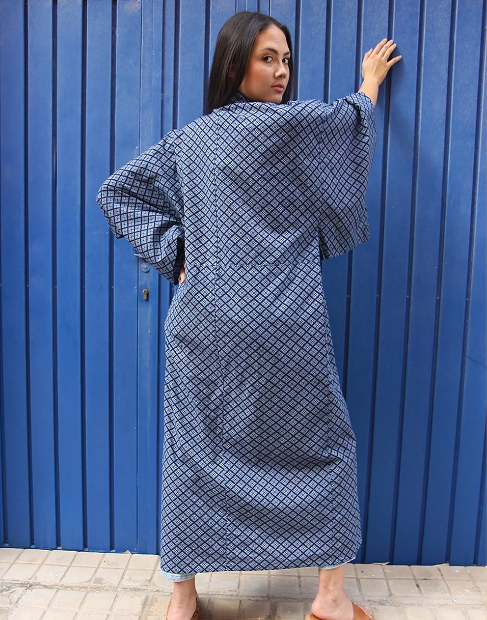 Long Kimono in Blue