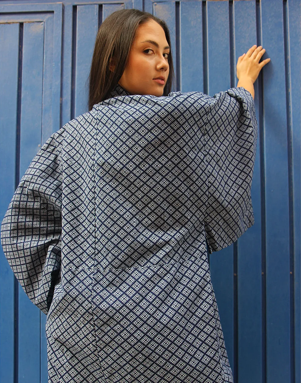 Long Kimono in Blue