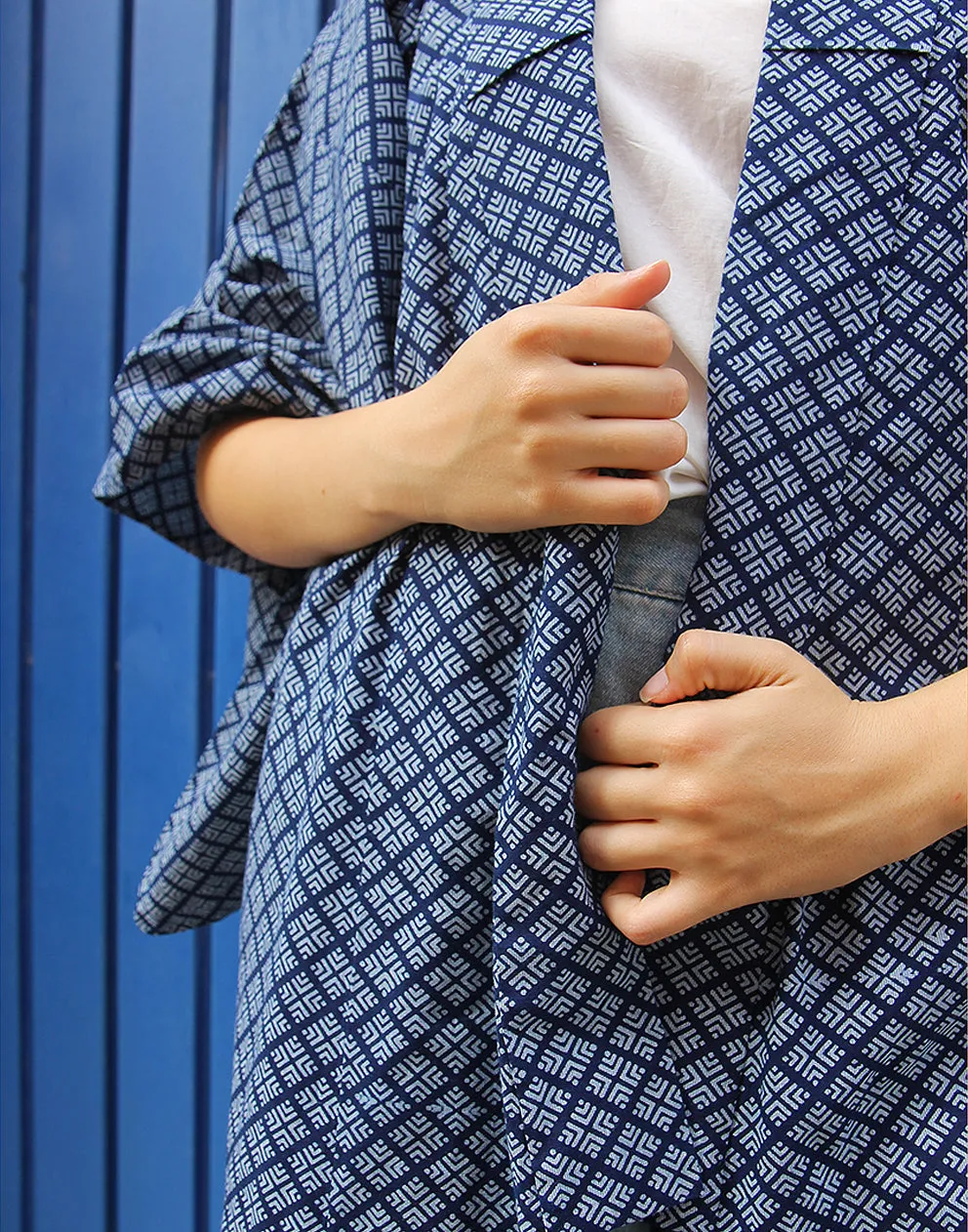 Long Kimono in Blue