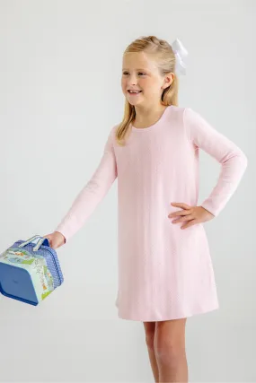 Long Sleeve Polly Play Dress (Quilted) Palm Beach Pink