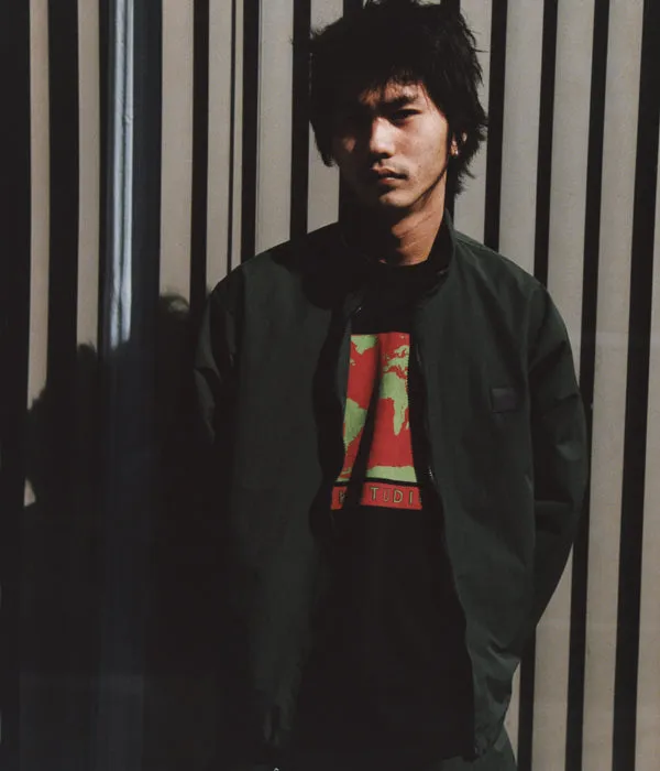 LQQK Studio/NYLON TRACK JACKET (GREEN)