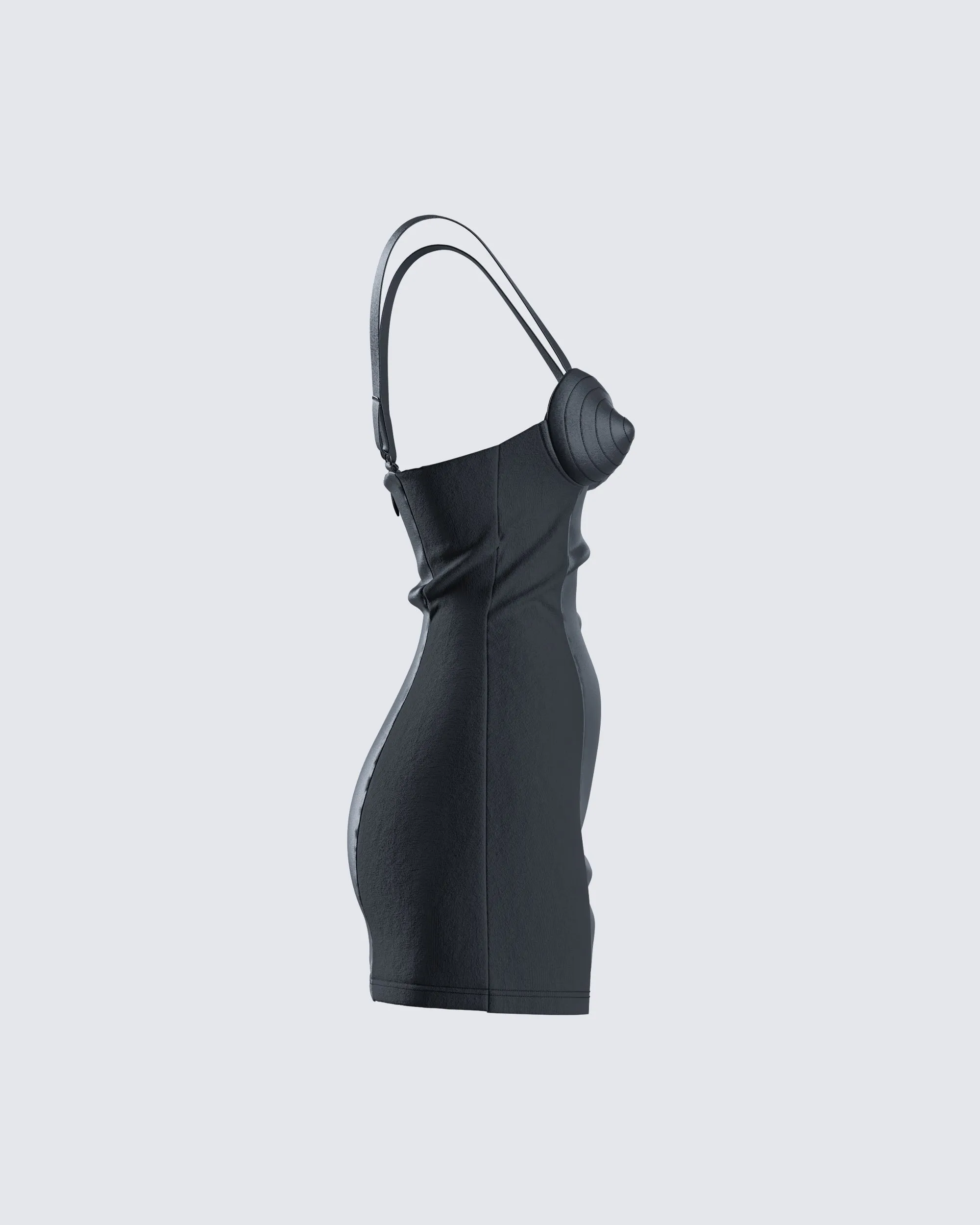 Maria Black Satin Bustier Dress