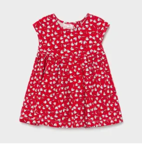 Mayoral Baby and Toddler Girls Ecofriends Red Hearts Printed Dress