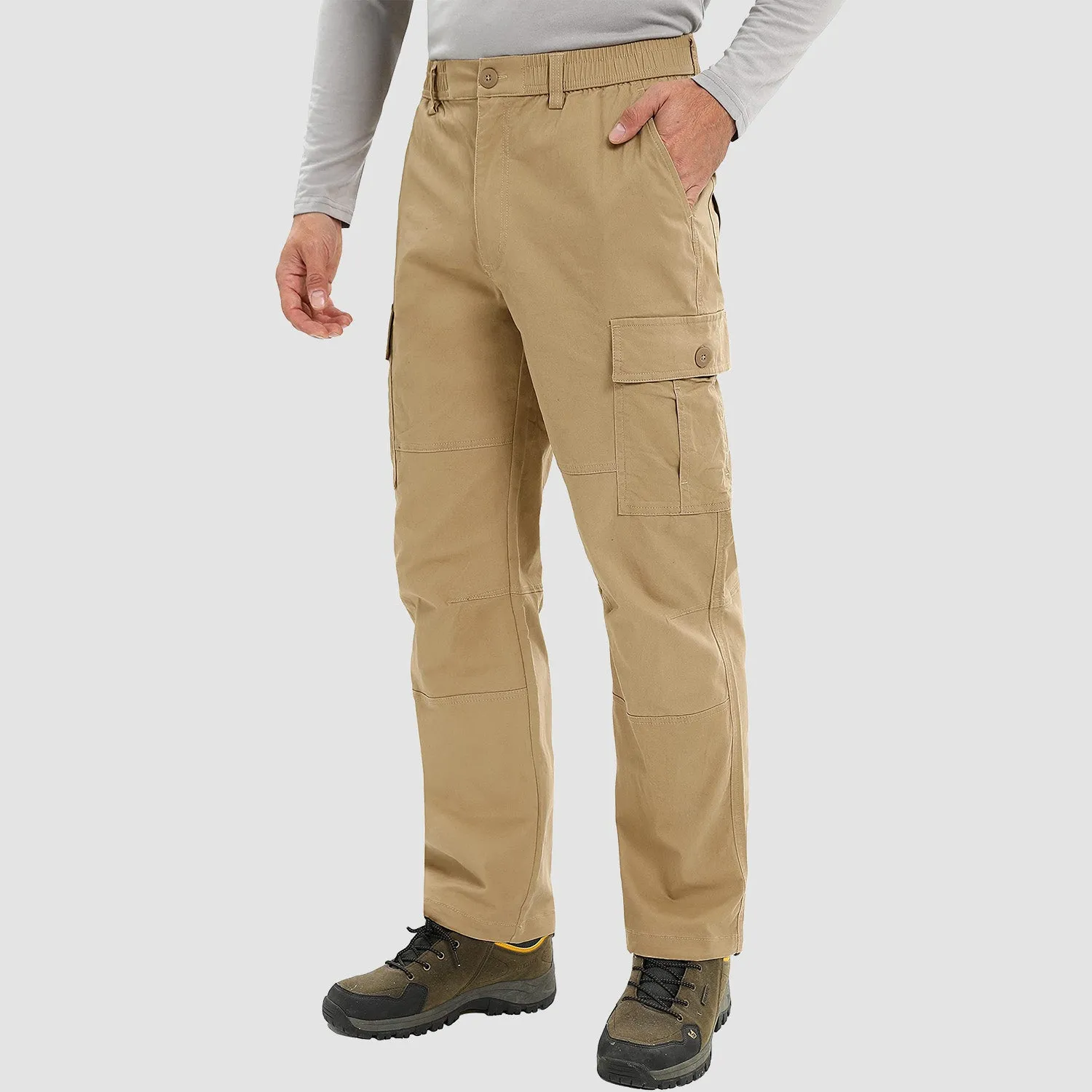 Men's Cargo Pants Straight Fit Work Pants