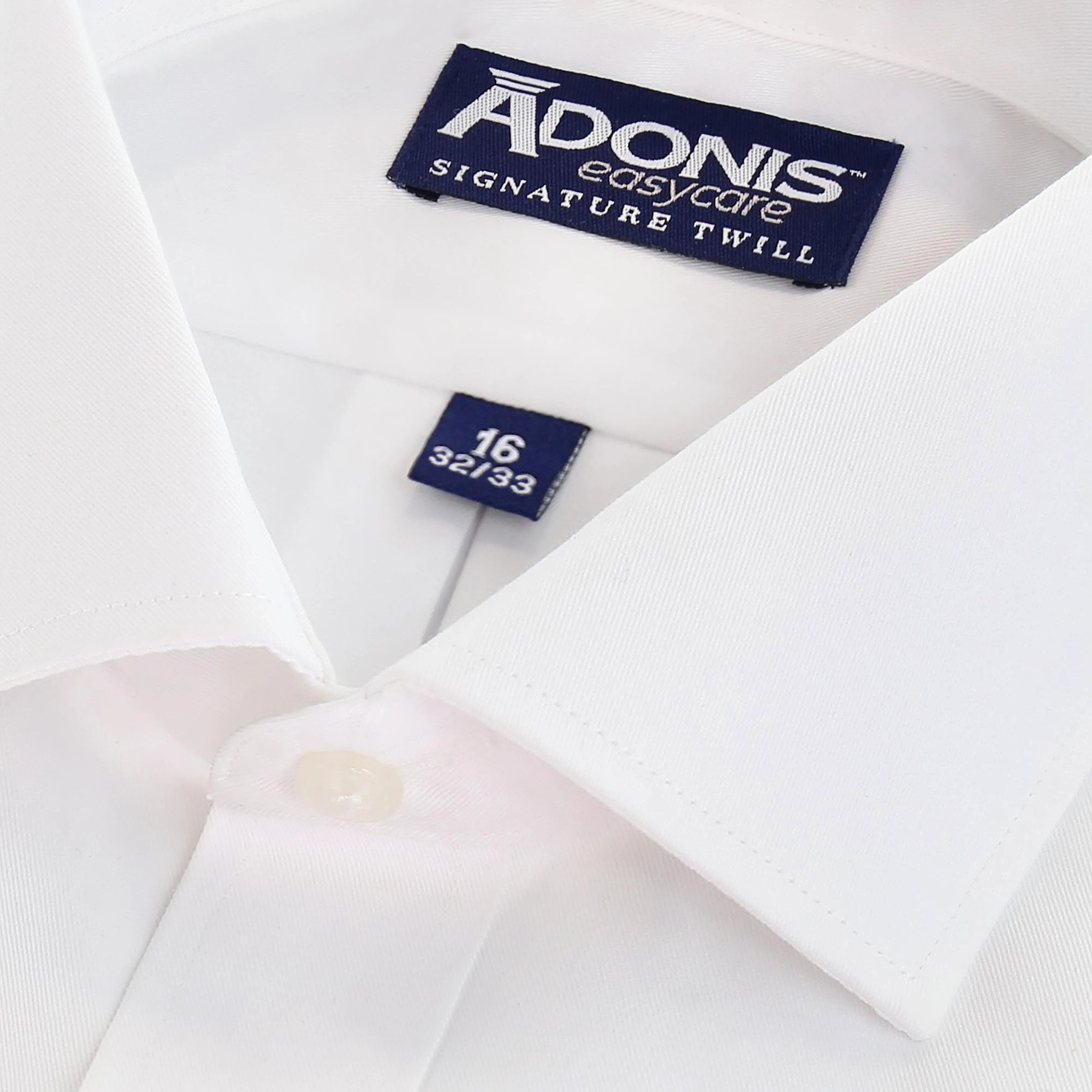 Mens Classic Fit Tall Easy Care Signature Twill Button Cuff Dress Shirt