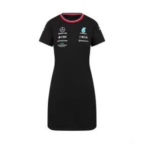 Mercedes Womens T-Dress, Team, Black, 2022