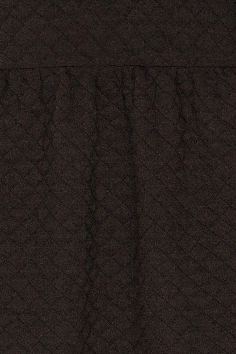 Millam Black | Quilted Puffy Sleeve Dress
